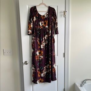 Floral Print Women's Maxi